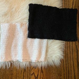 Black and White Bandeau Set